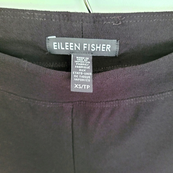 Eileen Fisher | Slim Ankle Black Stretchy Slacks - Picture 5 of 9